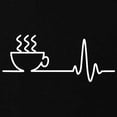 thumbnail image 2 of CafePress - Coffee Heartbeat Maternity T Shirt - Maternity Dark T-Shirt, 2 of 3
