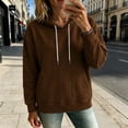 thumbnail image 2 of Enjoytime Womens Hoodie Fall Winter Long Sleeve Pullover Hoodies Casual Soft Solid Color Oversized Sweatshirt with Pocket, 2 of 6