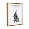 thumbnail image 3 of Stupell Industries Intricate Amusement Castle Diagram Graphic Art Metallic Gold Floating Framed Canvas Print Wall Art, Design by Karl Hronek, 3 of 6