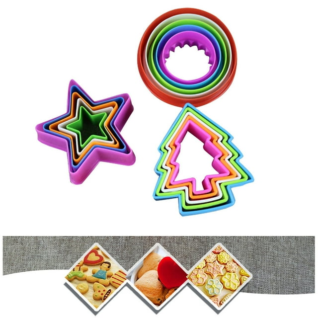Back to School! mtvxesu Moldes Para Gelatinas, 5PC Pentagonal,Circular,Tree,Three Patterns Biscuits Turnover Molds for Baking Food Mold Hot Prices