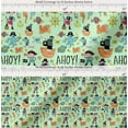 thumbnail image 2 of Soimoi Cotton Poplin Fabric Ship Wheel,Pirate Boy & Jellyfish Ocean Fabric Prints by Yard 42 Inch Wide, 2 of 7