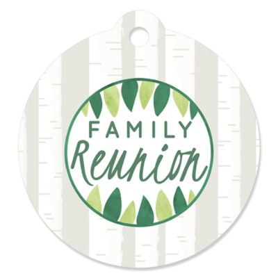 Family Tree Reunion - Family Gathering Party Favor Gift Tags (Set of