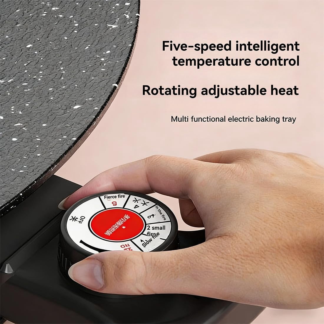 Indoor Smokeless Electric Griddle, 2026 New Portable Electric Korean BBQ Grill, Multifunctional Non-Stick Pan with Temperature Control, for Kitchen, BBQ, Pan Searing Steak, Pancakes (16in)