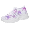 thumbnail image 6 of Women's Walking Shoes Composite Toe Work Barefoot Sneakers Shoes Breathable Flexible Fashion Sneakers for Daily Wear Purple Size 7, 6 of 6