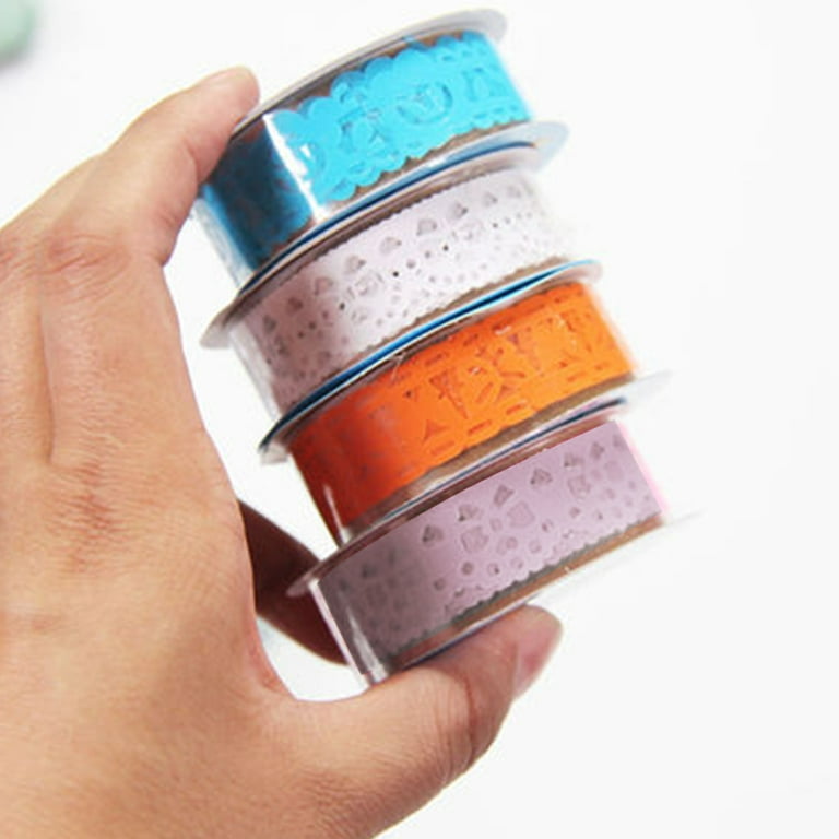 Craft adhesive tape- White Lace Transparent Deco Tape Sticker Tape