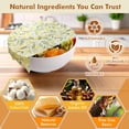 thumbnail image 2 of Beeswax Wraps for Food, 9 Pack Reusable Bees Wax Wraps, Zero Waste, Food Storage Beeswax Paper, Sustainable Wax Paper(1XL+3M+5S) Food Wrap, Sandwich Wrap & Bowl Covers, 2 of 4