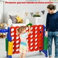 thumbnail image 7 of Topbuy 4-to-Score Giant Game Set for Kids Educational Toys with Ring Game and Basketball Hoop Indoor Outdoor Blue, 7 of 7