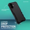 thumbnail image 2 of Smartish® iPhone 17 MagSafe Case - Gripzilla Protective Magnetic Case [Rugged + Tough] Heavy Duty Grip Armored Cover w/ Drop Tested Protection for Apple iPhone 17 - Black Tie Affair, 2 of 9