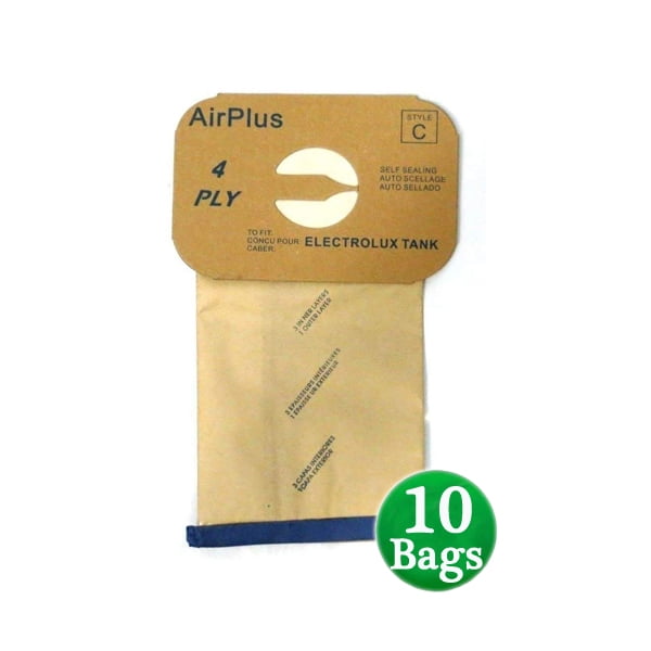 Electrolux Airplus 4 Ply Tank Vacuum Cleaner StyleC Paper 10 Bags 805FPC