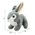 thumbnail image 2 of Dimple Baby Bunny Plush Toy – Soft Grey Stuffed Animal for Babies, Toddlers, Boys and Girls, 2 of 12