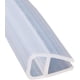 thumbnail image 1 of Tira de sellado para puerta de baño, mampara de ducha, sello para hueco de ventana, parte inferior de vidrio de goma plana curvada, clima sin marco, 1m en forma de U, 1 of 4