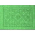 thumbnail image 1 of Ahgly Company Indoor Rectangle Oriental Emerald Green Traditional Area Rugs, 5' x 7', 1 of 4