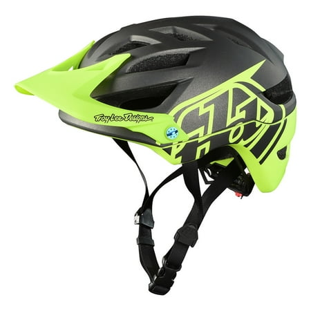 Youth Cycling Helmet - Troy Lee Designs 2018 A1 Classic Cycling Youth MIPS Helmet - Dark Grey/Yellow