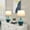 Blue, variant on Abble Modern 2pcs Table Lamps Set with Beige Lamp Shade for Living Room and Bedroom -Blue