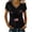 Black, variant on Women's 250 Anniversary USA Tee Shirt, 1776-2026 Patriotic America Graphic Top, Flag Print V-Neck Short Sleeve Celebration Gear