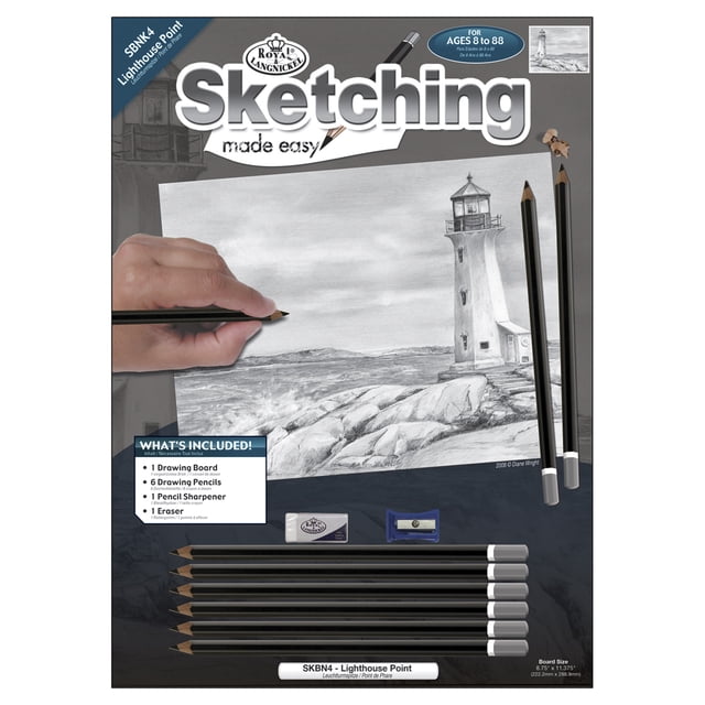 Royal & Langnickel(R) Kit de Croquis Facile 9"X12 Pouces-Lighthouse Point SKBN-4
