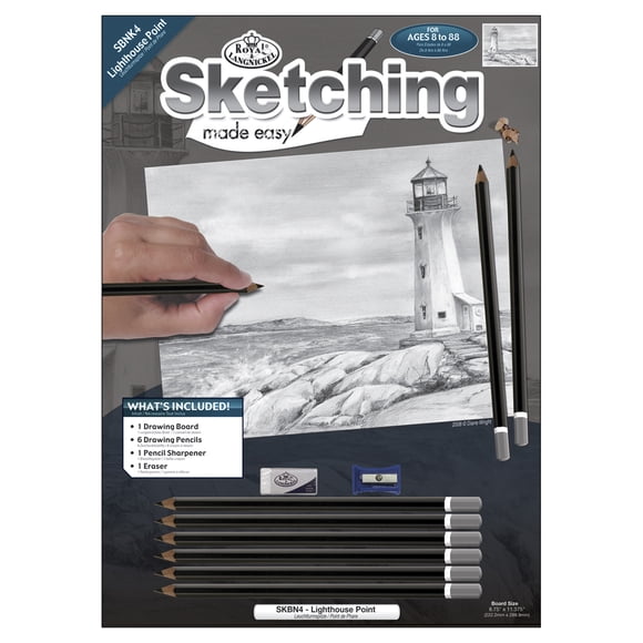 Royal & Langnickel(R) Kit de Croquis Facile 9"X12 Pouces-Lighthouse Point SKBN-4