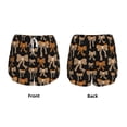 thumbnail image 3 of Goofa Ribbon bows with leopard Printed Women 2 in 1 Running Shorts,Quick Dry Athletic Workout Shorts,High Waisted Athletic Shorts with Liner Pockets-XX-Large, 3 of 7