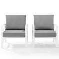 thumbnail image 3 of Crosley Fauteuil de Patio Kaplan Gris et Blanc (Ensemble de 2), 3 of 10
