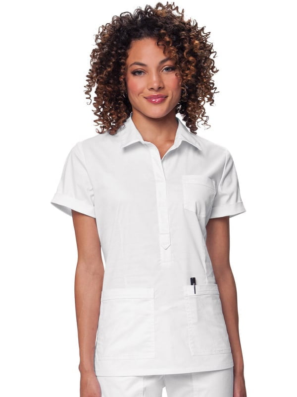 koi Designing Happiness koi Stretch Women's Felicia Collared Solid