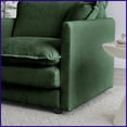 thumbnail image 6 of Modern Green Chenille U-Shape Modular Sectional Sofa with Reversible Chaise & Double Ottomans, Solid Wood Frame for Living Room, 6 of 12