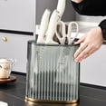 thumbnail image 4 of Reheyre Cutter Organizer Rack - Visible Design, Large Capacity - Transparent Cutter Utensil Holder, 4 of 8