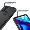 thumbnail image 4 of Xhy Moto G Pure Case, Moto G Power 2022 Case Military Grade Full Body Double Layer Protection Shock and Drop Resistant TPU Durable Removable for Moto G Pure Phone, Motorola Moto G Power Case - Black, 4 of 9