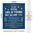 thumbnail image 6 of Gifts for Son Blanket, Son Gifts from Mom Dad, Birthday Gifts for Son, Gifts for Adult Son, Fathers Day, Christmas, Graduation Gifts for Son, to My Son Throw Blanket, 60"X 50", 6 of 6