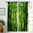 thumbnail image 4 of Cortinas opacas de paisaje natural, cortinas de ventana con ojales de de impresión 3D de paisaje para habitación de dormitorio 2 A 210x230cm L Soledad cortinas de cortina, 4 of 8