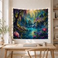 thumbnail image 5 of Floral Garden Pond with Nestled Forest Calm Body, Mystical Fantasy for Space Lovers, Galaxy Room Decor, Mother'S Day Gift, Tapestry Wall Hanging for Bedroom and Dorm, 5 of 7