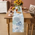 thumbnail image 2 of Coastal Octopus Table Runner 72 Inches, Ocean Nautical Seashells Coral Conch Bed Runner Dresser Scarves Tabletop for Indoor Outdoor Parties/Ceremony/Banquet, 14" x 72", 2 of 9