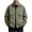 Army Green, variant on Plus Size Men's Cotton Twill Field Jacket Lapel Collar Snap Button Pockets Casual Coat for Fall Winter Outdoor