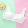 thumbnail image 2 of ZACPNCV Training Bras for Girls with Adjustable Straps Tween Sports Seamless Bras White Free Size, 2 of 8
