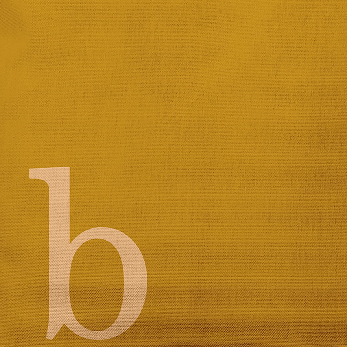 Simply Daisy 20" x 20" Modern Monogram Decorative Throw Pillow, Autumn Gold