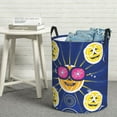 thumbnail image 1 of YFYANG Waterproof Laundry Hamper, Pumpkin Face Smile Laundry Basket Oxford Fabric with Handle Foldable, M, 1 of 8