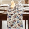 thumbnail image 3 of Table Runners 72 Inches Long Dress Scarves, Spring Flowers Farmhouse Kitchen/Dining Table Runner, Coffee Tablerunners, Farmhouse Botanical Seasonal Floral Herbs 14x72 Inch, 3 of 9