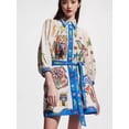 thumbnail image 3 of 2026 New Floral Print Tie-Waist Long-Sleeve Dress for Women, 3 of 6