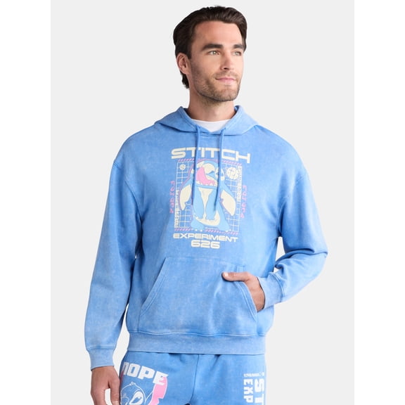 Stitch, Men's & Big Men's 626 Graphic Hoodie, Sizes XS-3XL