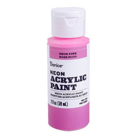 Paint household objects with this neon acrylic paint for trendy pop of color. It's able to cover wood and ceramic surfaces for many fun