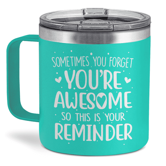 SANDJEST Inspirational Gifts for Women You Are Awesome Tumbler 14oz Insulated Coffee Mug with Handle Thank You Motivational Gift for Friends Coworkers Boss Friend Birthday Christmas…