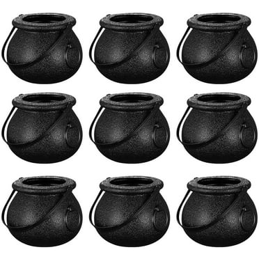 12 witch cans with handles, mini black candy rack, Saint Patrick's Day Halloween party candy box