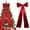 Red, variant on Bows for Christmas Tree Christmas Tree Top Bow Large Christmas Tree Top Satin Bow Christmas Decorations Christmas Wreath Bow Family Wedding Car Holiday Decoration (47 "red Bow)