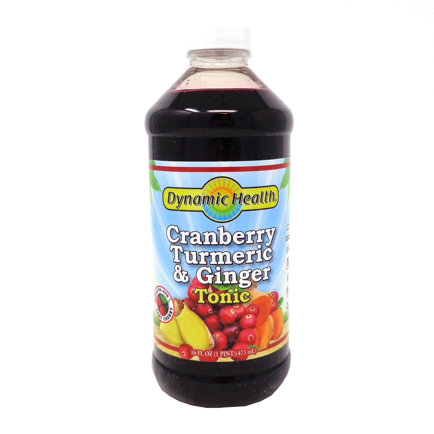 Dynamic Health Cranberry Turmeric & Ginger Tonic Vegetarian, No