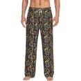 thumbnail image 2 of Lsque Daisies Flowers Print Men's Pajama Pants, Lounge Pant - Comfortable Home Wear,Elastic Waistband, Stylish Design-Medium, 2 of 9