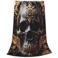 thumbnail image 2 of Susaid Gold Pattern Black Skull Print Microfiber Cleaning Cloth, Multi-Functional Cleaning Towels, Highly Absorbent Cleaning Rags,Cleaning Cloths for Car Kitchen Home-40"x30", 2 of 7