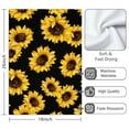 thumbnail image 3 of 2 Pcs Funny Kitchen Towels,Black Sunflower Microfiber Dish Towels,Kitchen Tea Towels,Kitchen Towel Set (18" X 26"), 3 of 3