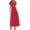 Red, variant on Summer Dresses for Women Eyelet Square Neck Puff Sleeve Smocked Wedding Guest Maxi Dress with Pockets