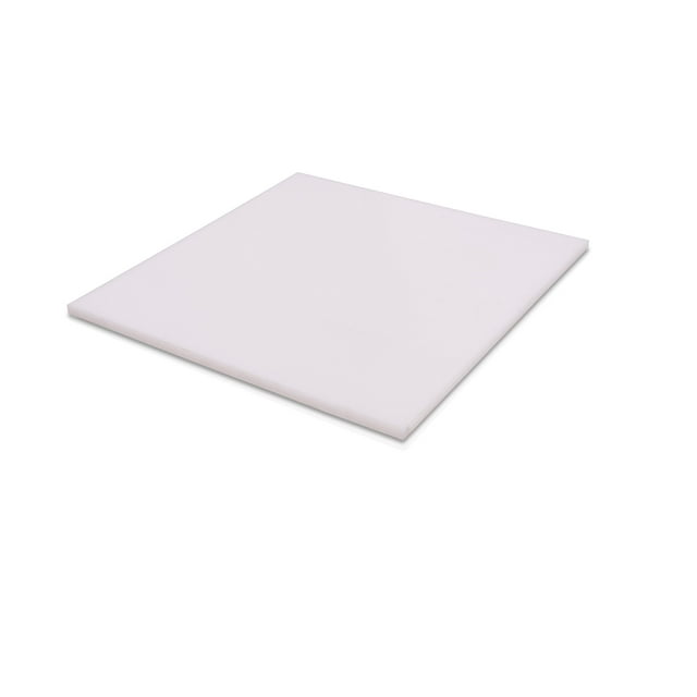 HDPE (High Density Polyethylene) Plastic Sheet 3/8" x 12" x 24" Natural