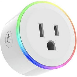 Smart Plug Amysen - A Certified & Alexa, Echo & Google Home – Only WiFi 2.4G  (4- Pack) (C LED Green) 