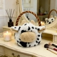 thumbnail image 5 of Cute Cow Plush Basket for Easter, 12.5" Spotted Stuffed Animal Tote with Handle, Soft Toy Storage for Home Decor, Unique Easter Gifts A, 5 of 6